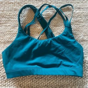 ATHLETA  thick and thin strap sports bra